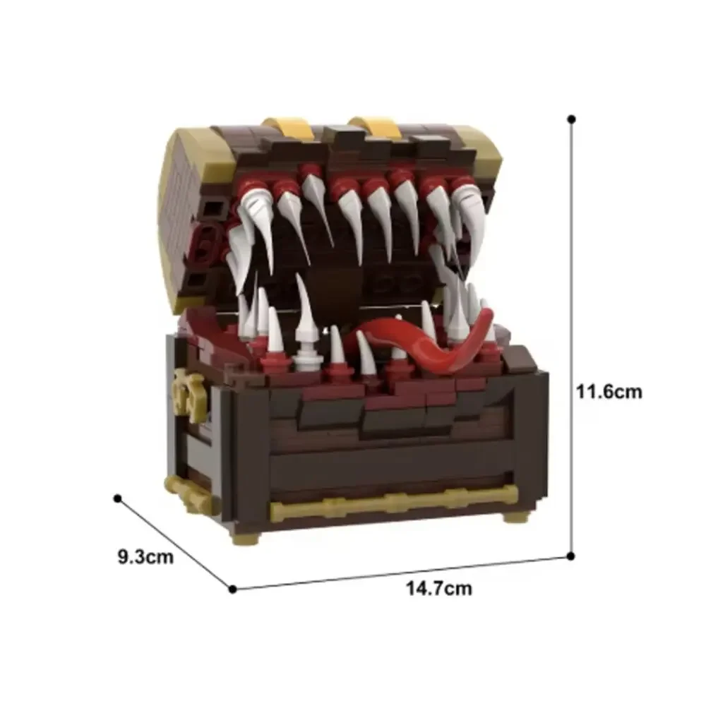 MOC Game Mimic Moster Treasure Chest Building Blocks Set - NEW Sealed Box